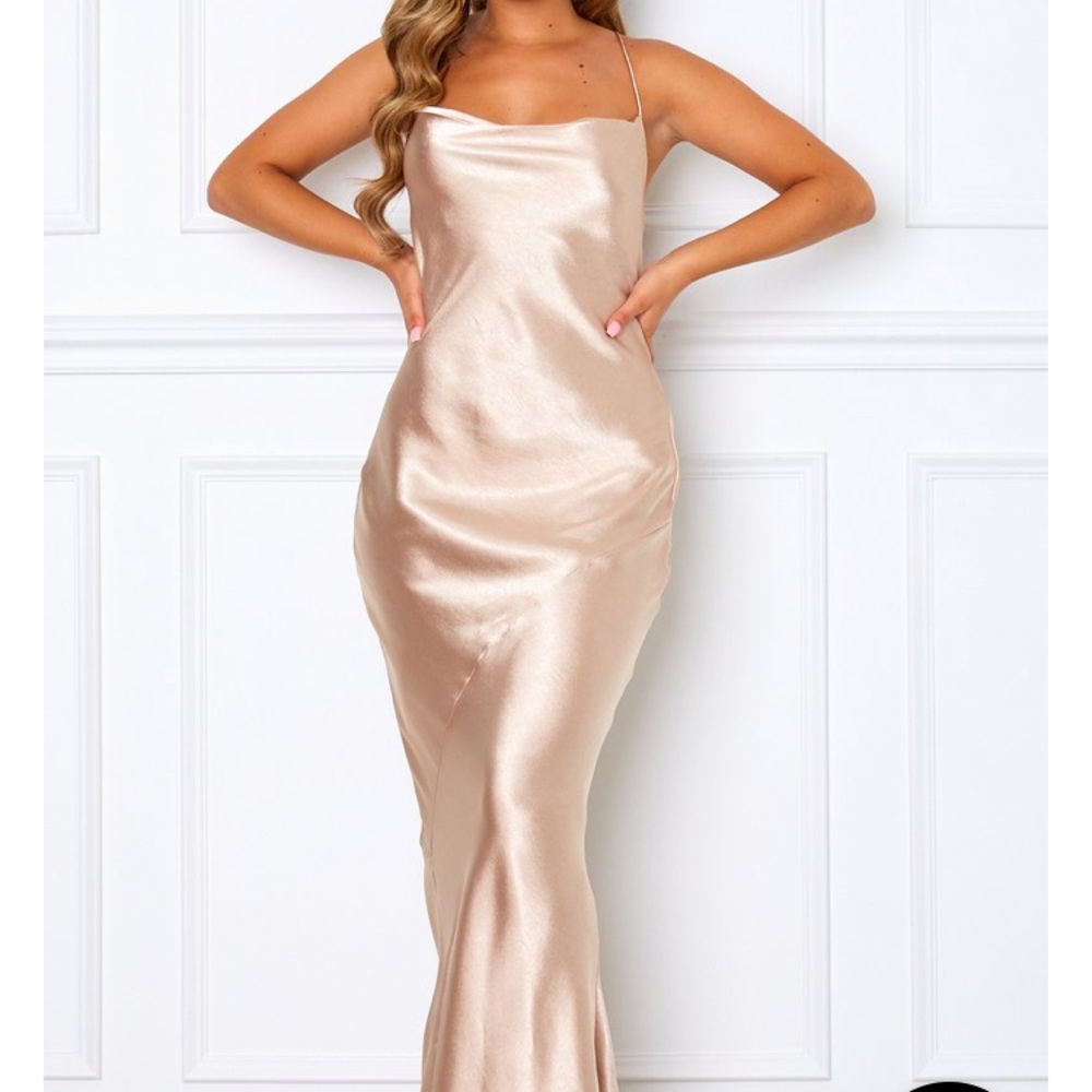 White Fox Boutique Champagne Penelope Maxi Dresses